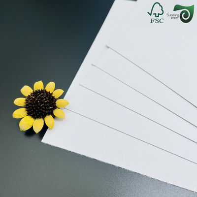 FSC Coated Duplex Board 100 400μM Recycled Waterproof Double Sided Coated Stone Paper