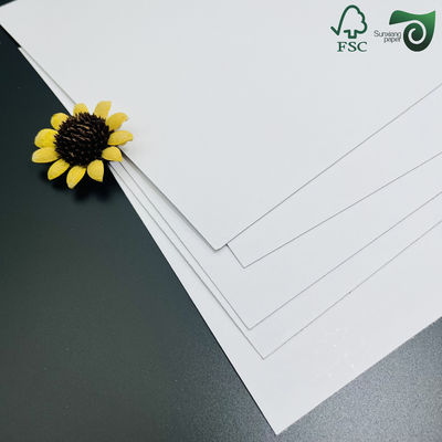 FSC 135gsm 21 29.7cm Clear Printed Double Sided Gloss Digital C2S Paper Coated Duplex Board