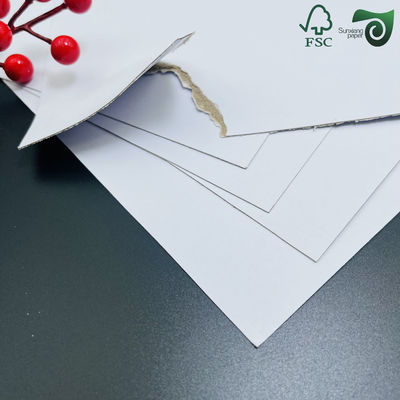 FSC Certified 1.5mm   2mm Laminated Rigid Paperboard Single White Face 1m 1.3m