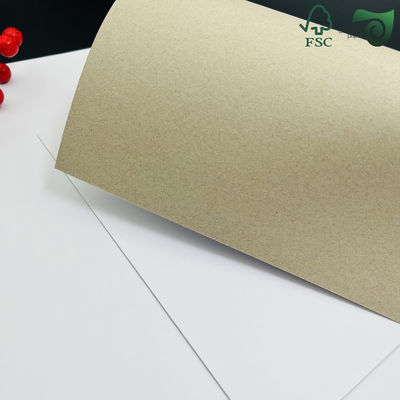 FSC Certified 300gsm 500gsm Recycled Coated Duplex Board White Top Grey Back