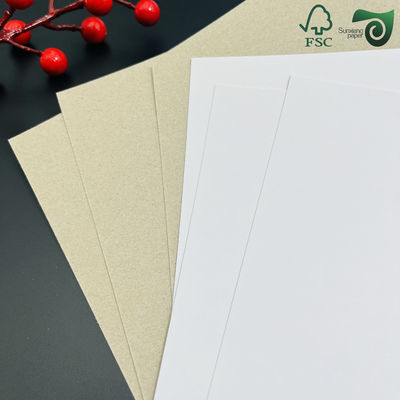 FSC Certified 635mm 914mm White Coated Board With Grey Back  Recycled   Printable