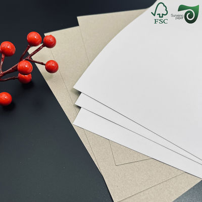FSC Certified 635mm 914mm White Coated Board With Grey Back  Recycled   Printable