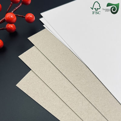 FSC Certified 200g 230g Printable Hard Fold Duplex Board With Grey Back For Notebook Covers