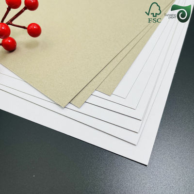 FSC Certified 1.5mm 2mm Laminated Rigid Paper Board One White Face Grey Back Board
