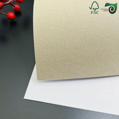 FSC 200gsm 300g Recycled Coated Duplex Board  Grey Back Ideal For Notebook Covers