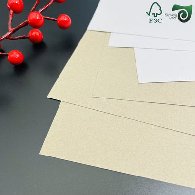FSC Certified 635mm 914mm White Coated Board With Grey Back  Recycled   Printable
