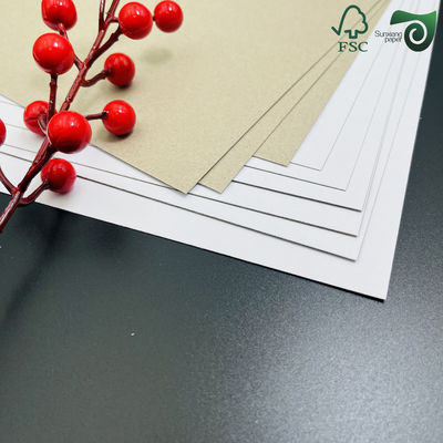 FSC Certified  2mm Laminated Rigid Paper Board One White Face Grey Back Board
