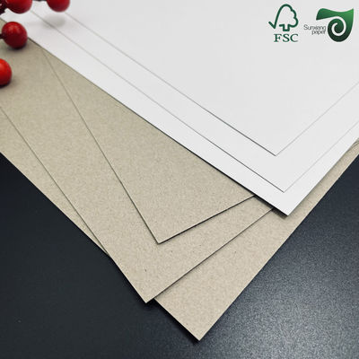 FSC Certified  2mm Laminated Rigid Paper Board One White Face Grey Back Board