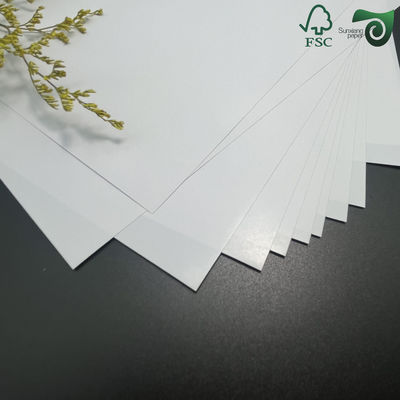 FSC 2mm Smooth Bleached Wood Cellulose White Board Double Sided Slight Glossy For Premium Gift Box