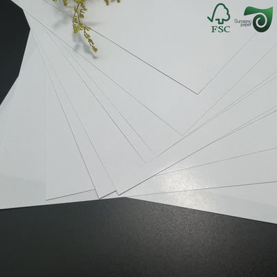 FSC 300g Glossy White Black Core Glazed Playing Card Paper 494mm 685mm