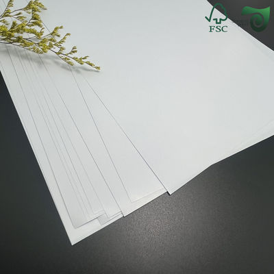 FSC 2mm Smooth Bleached Wood Cellulose White Board Double Sided Slight Glossy For Premium Gift Box