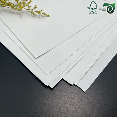 FSC 2mm Smooth Bleached Wood Cellulose White Board Double Sided Slight Glossy For Premium Gift Box