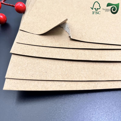 FSC Certified Uncoated Unbleached Kraft Liner Paper Recycled Virgin Pulp 80gsm 450gsm