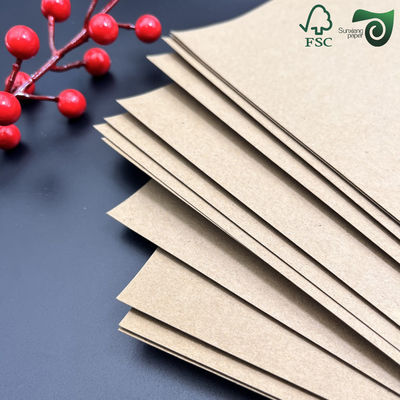 FSC Certified Uncoated Unbleached Kraft Liner Paper Recycled Virgin Pulp 80gsm 450gsm