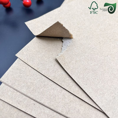 FSC 0.3mm 0.7mm Light Brown Durable Reusable Kraft Tex Paper For Food Storage