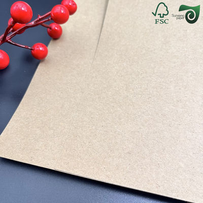 FSC 0.3mm 0.7mm Light Brown Durable Reusable Kraft Tex Paper For Food Storage