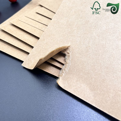 FSC 360gsm Uncoated Recycled Pulp Bobbin Fibre Paper For Tube Rolls Kraft Liner Applications