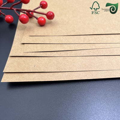 FSC Certified High Tear Strength Brown Kraft Liner 270gsm 300gsm Gift Carton