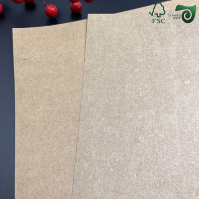 FSC Certified 300gsm Virgin Reddish Brown Kraft Wrapping Paper Rolls For Custom Wrapping Boxes