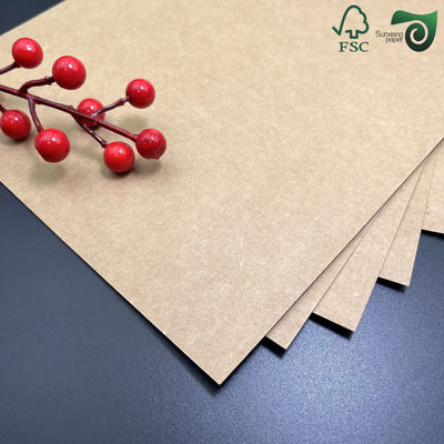 FSC 360gsm Uncoated Recycled Pulp Bobbin Fibre Paper For Tube Rolls Kraft Liner Applications