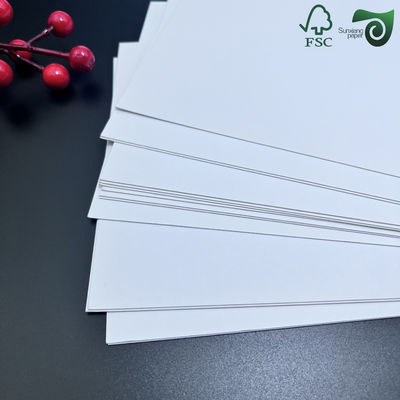 FSC Eco Friendly Material 350gsm C1S Food Safe Single Side Coated White Cardboard Premium