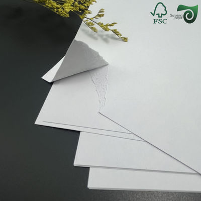 FSC Uncoated White Thick Bristol Board 350gsm 400gsm Premium Cardstock Paperboard