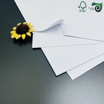 Double Sided Uncoated Paper Natural White 600um 900um For Beer Pads