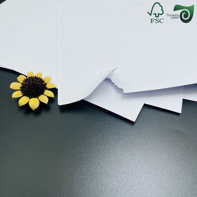 80GSM 90GSM Food Safe White Kraft Paper For Bag Making Ultra Strong Tearproof All Wood Pulp FSC