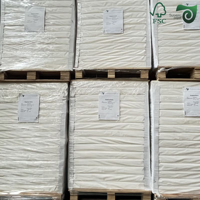 FSC 40g Food Grade White Greaseproof Paper Bread Wrapping Paper 350mm 600mm Roll