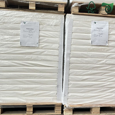 FSC 70gsm Bleached White Kraft Paper For Shopping Bags Excellent Strength