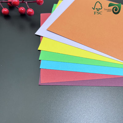 Uncoated Colored Offset Printing Paper 70gsm 80gsm A0 A1 Multi Colour Pure Wood Pulp Paper