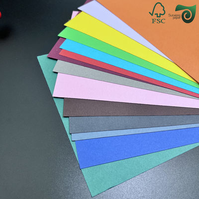 1350mm Wide DIY Color Card 100gsm 250gsm Uncoated Colorful Bristol Paper FSC Wrapping Paper