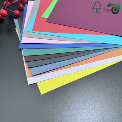 1350mm Wide DIY Color Card 100gsm 250gsm Uncoated Colorful Bristol Paper FSC Wrapping Paper