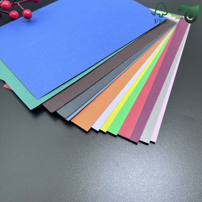 FSC Circle Offset Uncoated Colored Paper Sheets Jumbo 150g 180g 8.5" 11" C2S Art Board