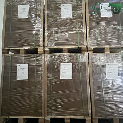 Virgin Pulp Brown Coated Kraft Paper 250gsm 300gsm For Food Grade Packaging Boxes