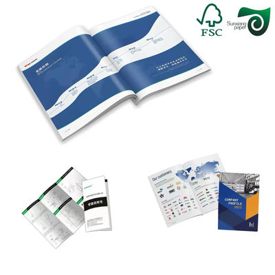 115GSM 130GSM 150GSM C2S Couche Paper  High End Brochures Offset Printing  Sunxiang Paper