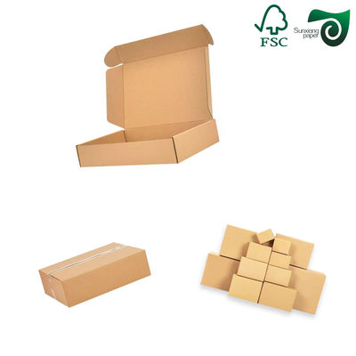 FSC Food Grade Brown Kraft Board 200gsm 450gsm For Shoe Box Packaging Boxes