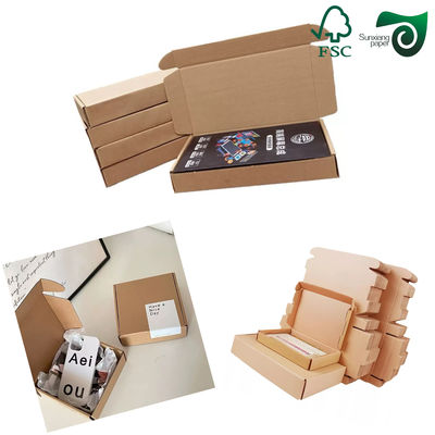 FSC E Flute Printed Single Wall Corrugated Board 1.5mm For Coffee Sleeves