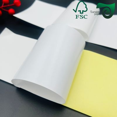 FSC Certified 70gsm C1S Gloss Coated White Label Printing Paper Label Stock Biodegradable