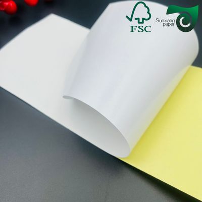 FSC Waterproof Glossy White PET Synthetic Paper Sticker Grade  For High Definition Printing