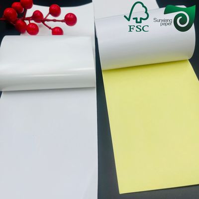 FSC Waterproof Silver Gold Metallized Paper For Wet Strength Beer Labels Kraft Paper Board