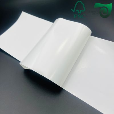 Offset Printing Synthetic Paper Roll For Inkjet Printers 200um 350um Adhesive Sticker
