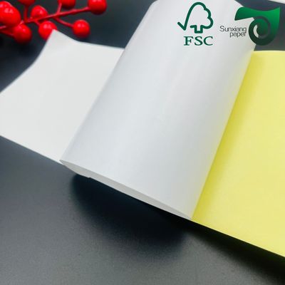 FSC 80gsm Single Side Cast Coated Glossy White Adhesive Sticker Paper Supermarket Grade