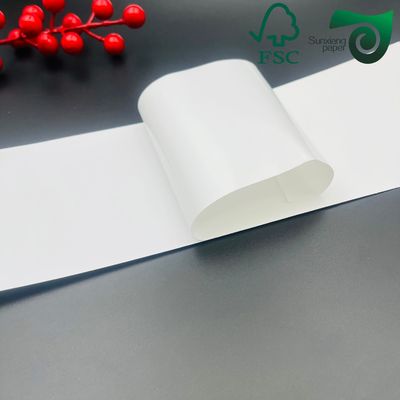 FSC Waterproof Glossy White PET Synthetic Paper Sticker Grade  For High Definition Printing
