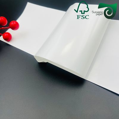 226μM Self Adhesive Sticker Paper White Glossy Waterproof Polypropylene Synthetic Paper