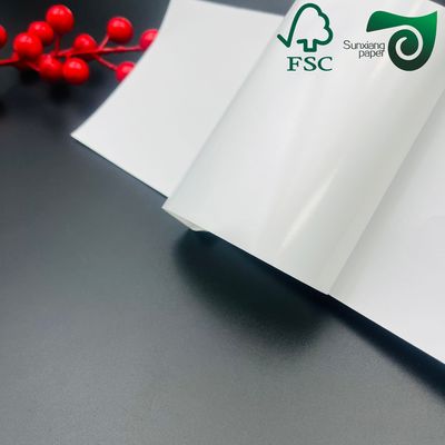 226μM Self Adhesive Sticker Paper White Glossy Waterproof Polypropylene Synthetic Paper