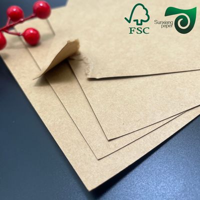 160gsm 225gsm 350gsm Food Grade PE Virgin Kraft Paper For Packing Boxes Paper Board