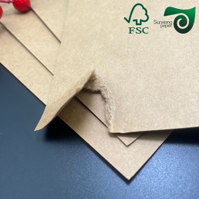 50gsm One Side Glossy Food Grade MG Brown Kraft Paper FSC Wrapping Paper