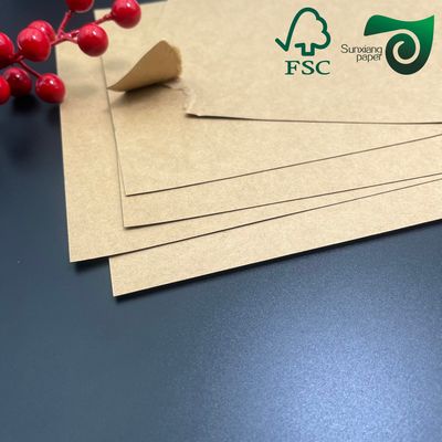 160gsm 225gsm 350gsm Food Grade PE Virgin Kraft Paper For Packing Boxes Paper Board