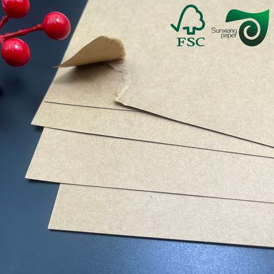 50gsm One Side Glossy Food Grade MG Brown Kraft Paper FSC Wrapping Paper
